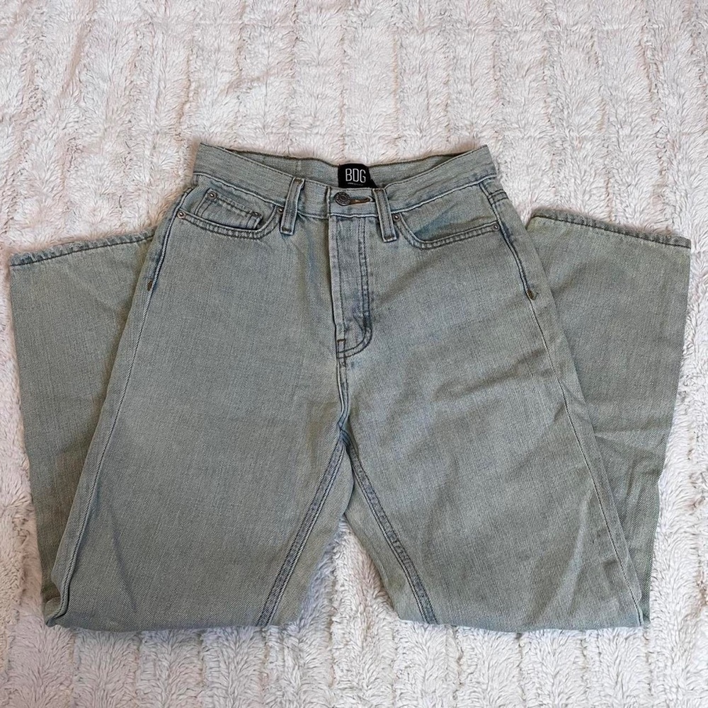 UrbanOutfitters BDG Slim Straight Slight Green Wash Jeans!